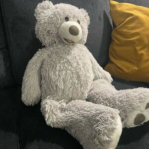 Plush Gray Teddy Bear
